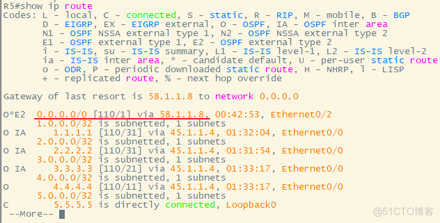 思科——OSPF综合实验_数据库_28