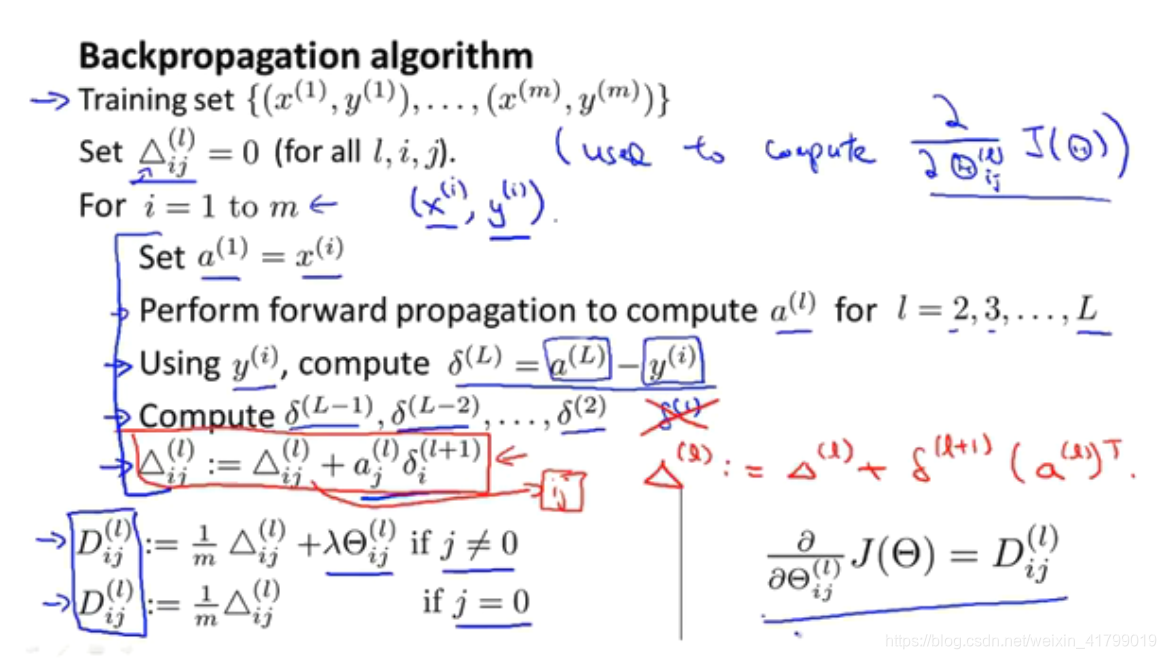 吴恩达 神经网络 反向传播 吴恩达神经网络笔记_机器学习_08
