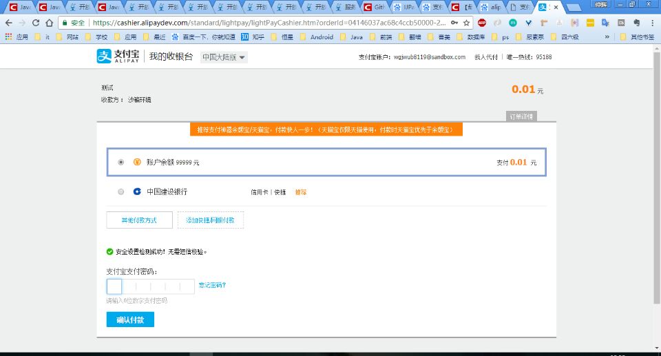 java支付宝沙箱支付 支付沙箱是干什么的_Java web_16