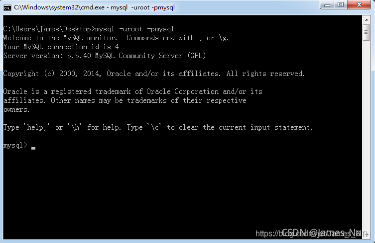 win7搭建mysql环境 win7安装mysql5.5_命令行_24