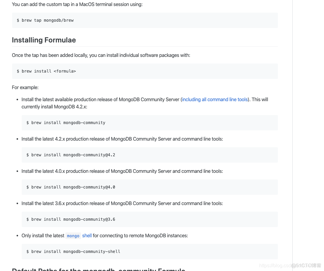 使用Homebrew命令安装MongoDB mongodb安装教程mac_命令行工具_02