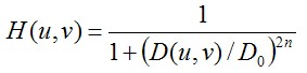 python 图像Butterworth低通滤波 图像低通滤波 matlab_傅里叶变换_26