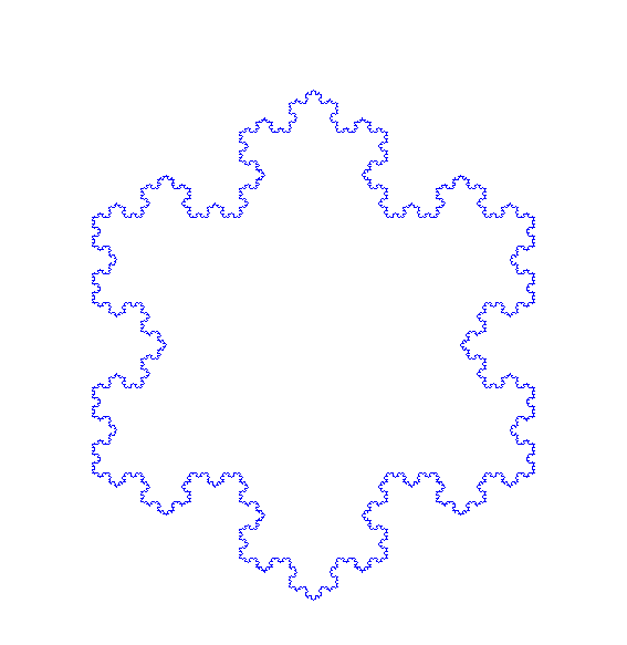 python科赫雪花代码改进雪花不断生成 python绘制科赫雪花 随机_代码实现_04