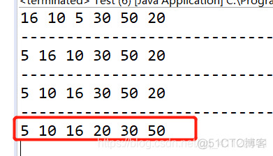 java list Integer选择排序法 java的选择排序_i++_02