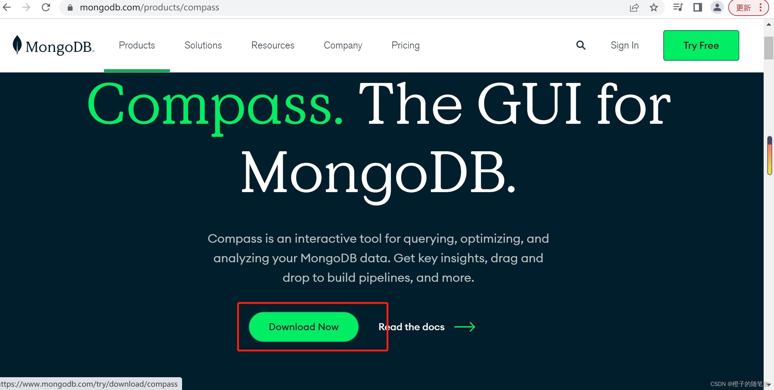 mongodb可视化windows mongodb可视化工具compass连接失败_mongodb_02