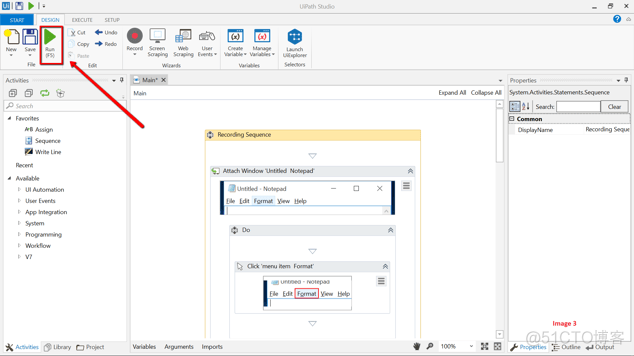 uipath 调用python运行后 uipath怎么运行文件_选项卡_02