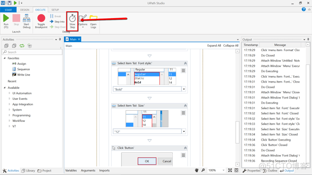 uipath 调用python运行后 uipath怎么运行文件_选项卡_05