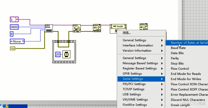 labview中提供的用于串行通信的虚拟仪器软件架构 labview串口模拟作用_labview_07