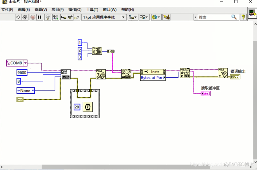 labview中提供的用于串行通信的虚拟仪器软件架构 labview串口模拟作用_labview_10