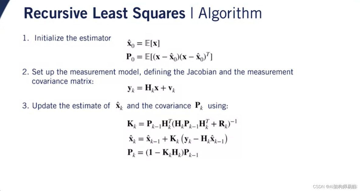 python递归最小二乘 递归最小二乘法原理_人工智能_09