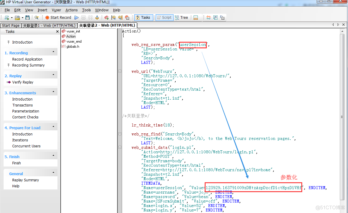 loadrunner 连接Mysql服务 loadrunner关联详解_服务器端_10