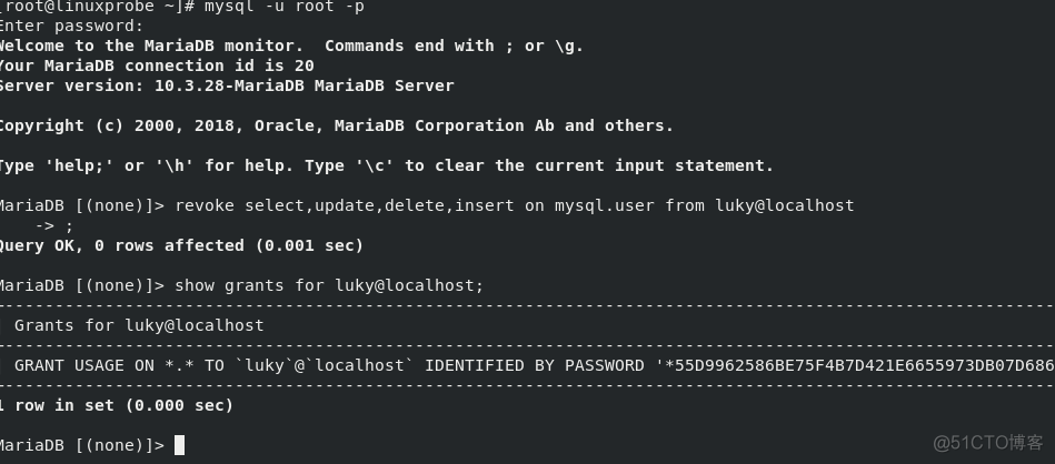 mariadb客户端连接mysql 登录mariadb数据库_数据库_07