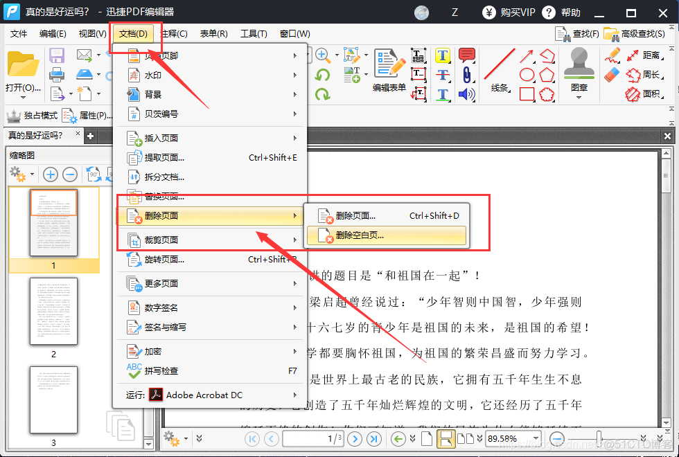 java 打印PDF 去掉边距 java删除pdf空白页_页面设置_02