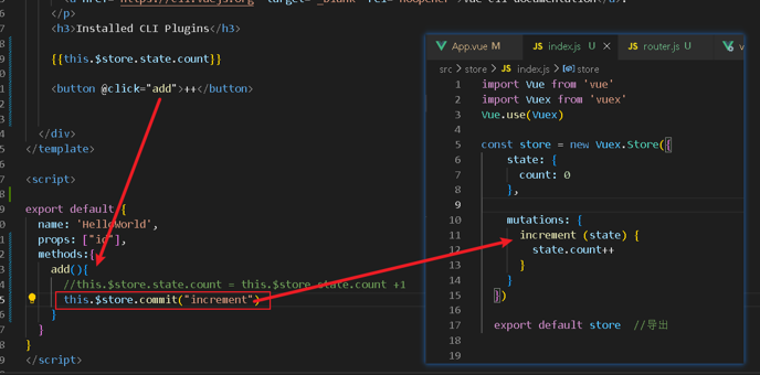 手搭手浅学状态管理VueX_Vue_10