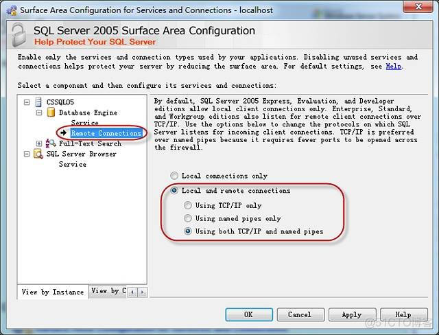 sql server 2005远程连接 sql2005远程连接设置_Server_04