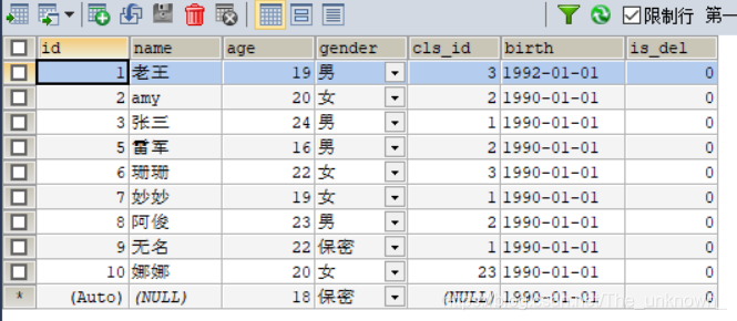 mysql查询男生人数和女生人数 sql语句查询男生女生人数_字段_17