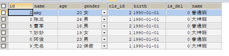 mysql查询男生人数和女生人数 sql语句查询男生女生人数_字段_22