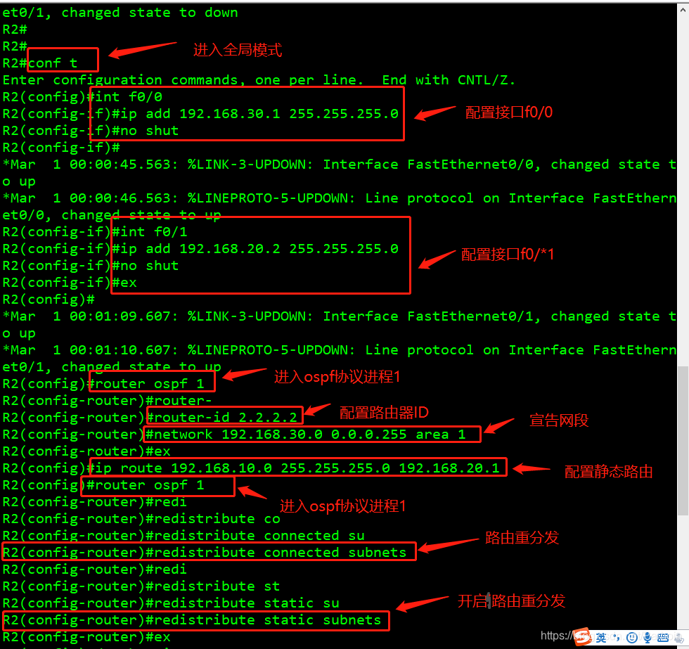 ospf redistribute sub ospf redistribute subnet_redis_05