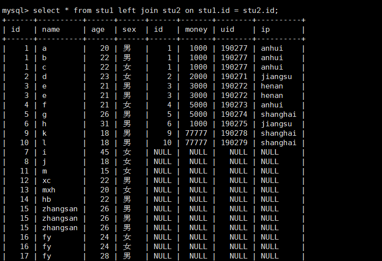 mysql高级语句题目 mysql的高级用法_SQL_57