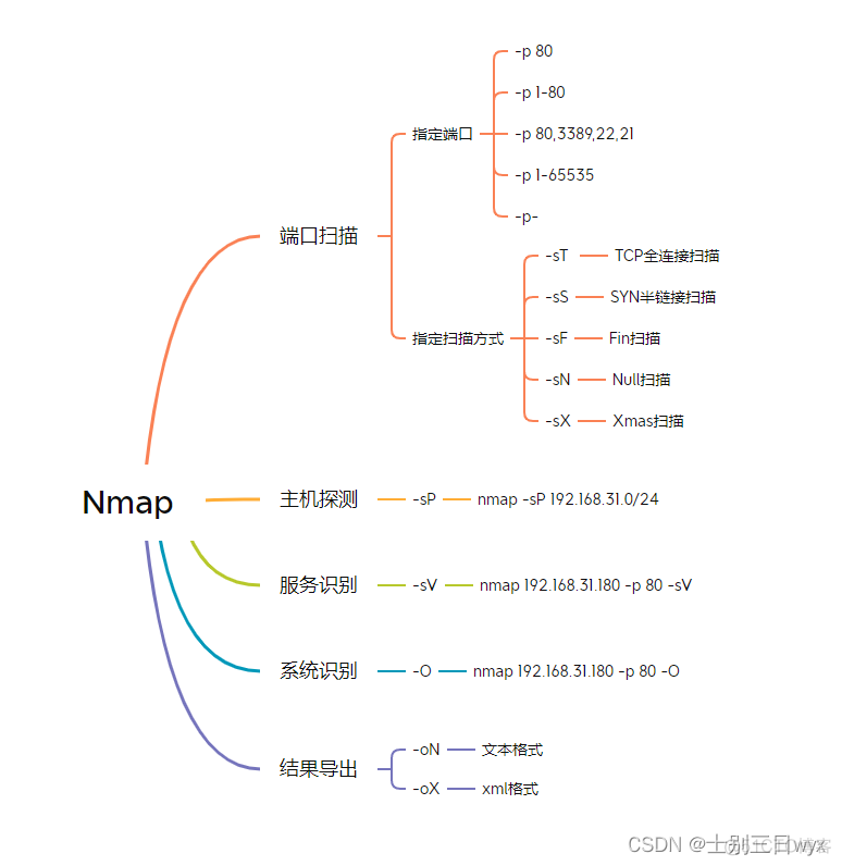 java调用nmap进行端口扫描 nmap指定端口扫描指令_字段