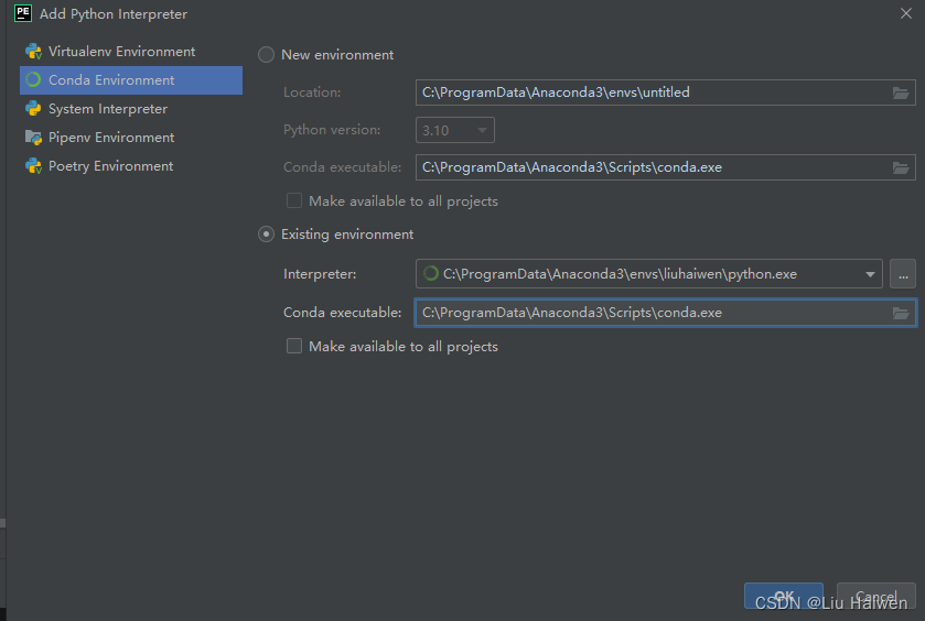 python使用anaconda创建虚拟环境 pycharm anaconda虚拟环境_d3_04