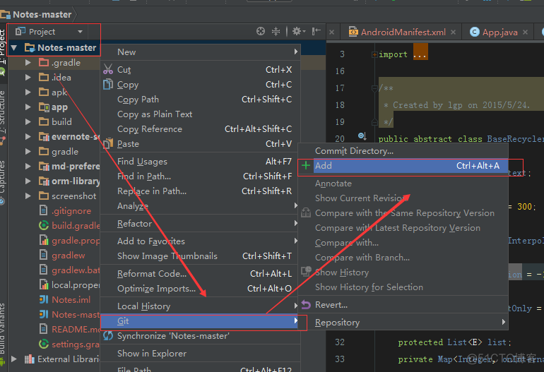 android studio如何使用github库 android studio git_git_10