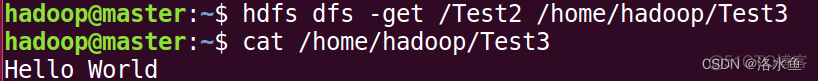 Hadoop中shell操作实验 hdfs shell基本命令操作实验报告_hadoop_04