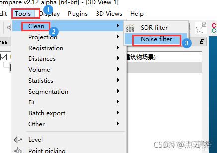 python 点云去噪点 cloudcompare点云去噪_代码实现