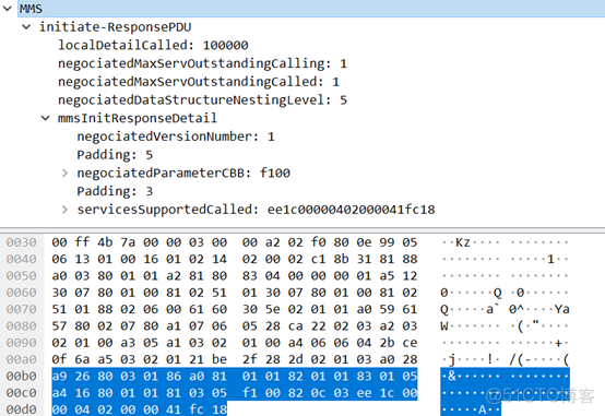 104规约报文解析 python 61850规约报文解析_服务端_03