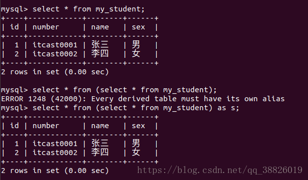 mysql 高级练习 mysql高级操作_表名_17