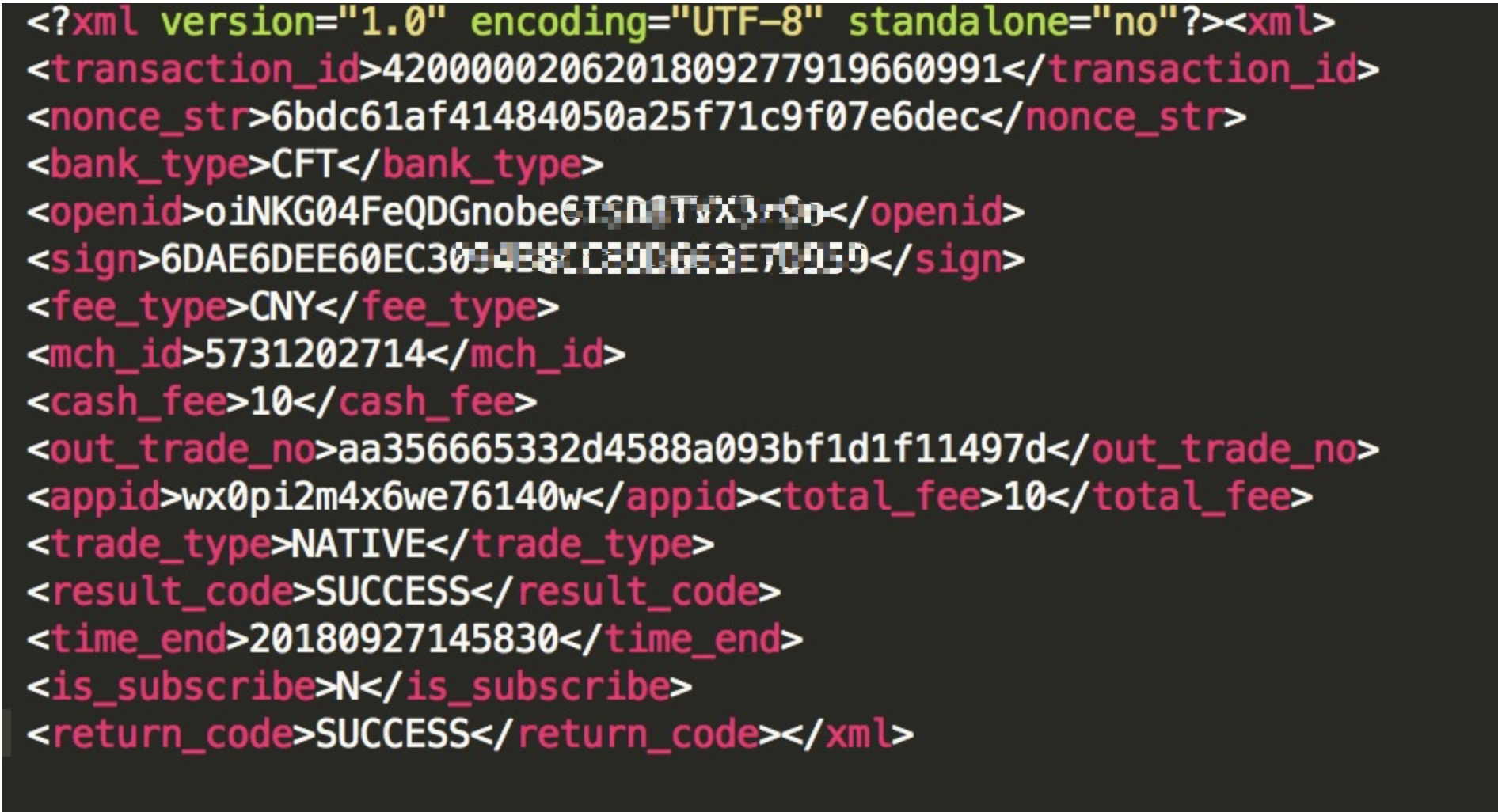 python 微信app支付支付回调数据格式 微信支付成功回调页面_ide_03