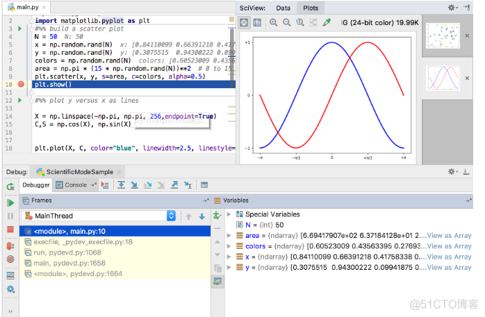 Python Scientific设置 python scientific在哪_调试器_04