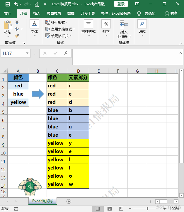 将字符串拆分并转换为列表，用Text.ToList函数一气呵成！_自定义