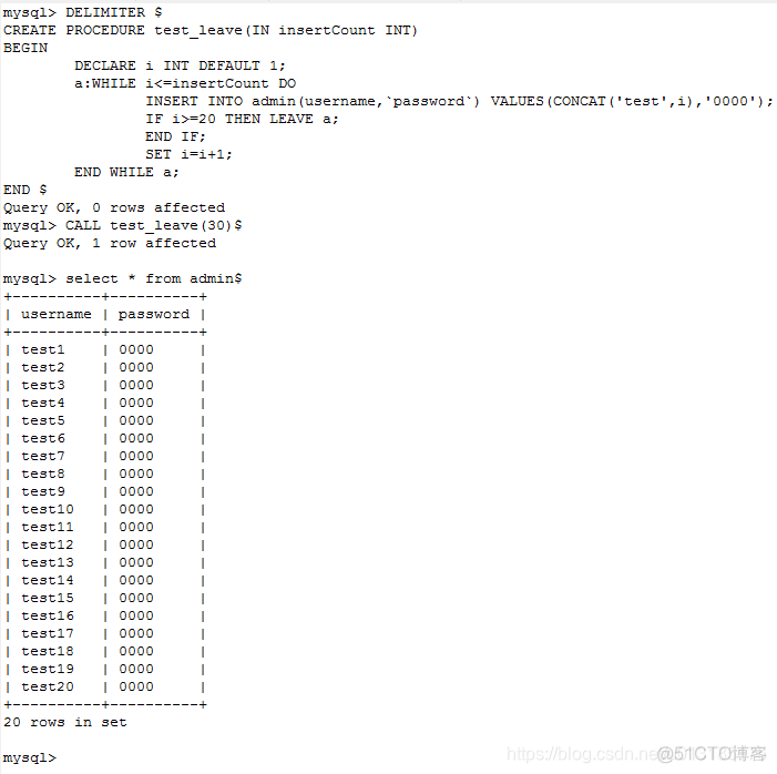 mysql 流程控制语句if条件 mysql流程控制语句包括_流程控制语句_04