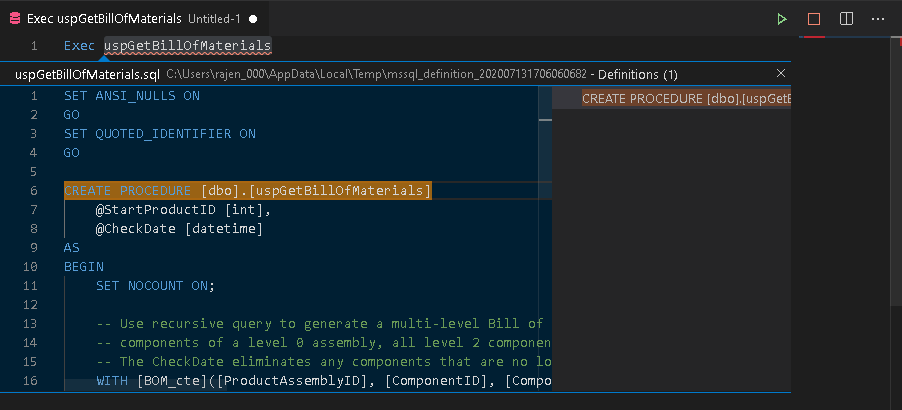 vscode 插件sql server vs code sql server_python_17