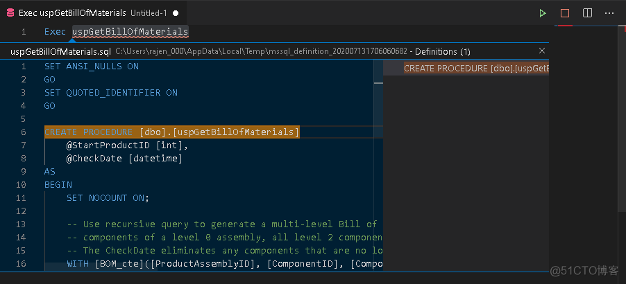 vscode 插件sql server vs code sql server_python_17