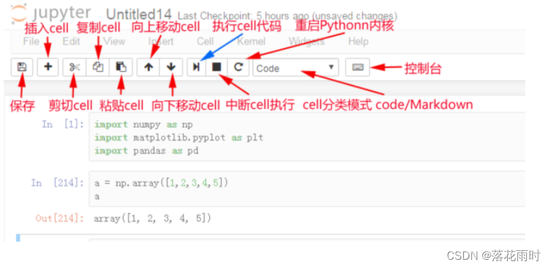 jupeter notebook怎么编写python代码 jupyter notebook编程_命令模式_08