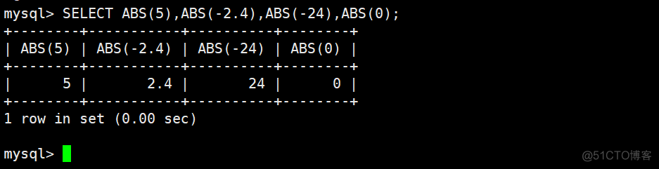 mysql字段绝对值 mysql求绝对值_取整