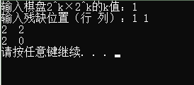 棋盘覆盖python 棋盘覆盖问题c语言_分治法_11