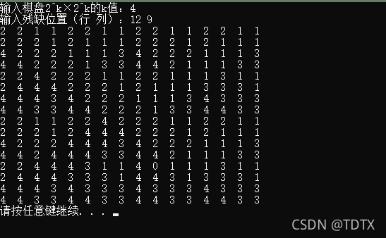 棋盘覆盖python 棋盘覆盖问题c语言_棋盘覆盖python_16