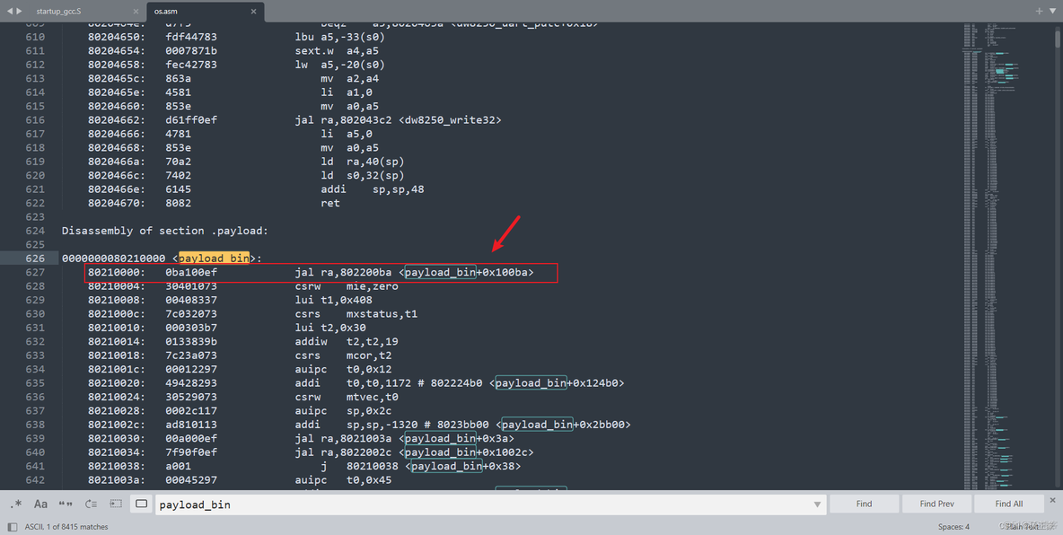 d1-nezha-rtthread与rtthread的cv1800b反汇编文件分析，及测试是否进入os.bin_驱动开发_14