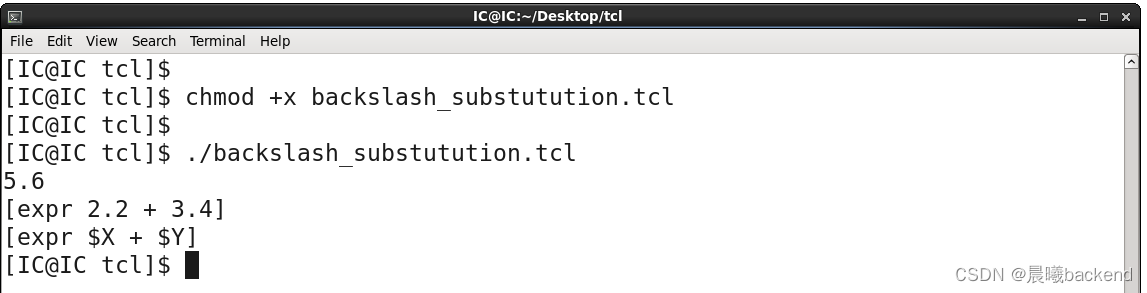 TCL脚本与Python多线程 tcl脚本语言基础_synopsys tcl_05