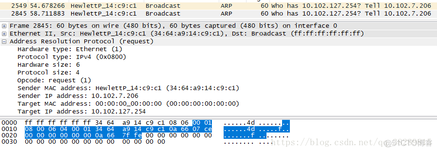 wireshark抓包后用python进行解析 wireshark抓包后怎么分析_ARP_27