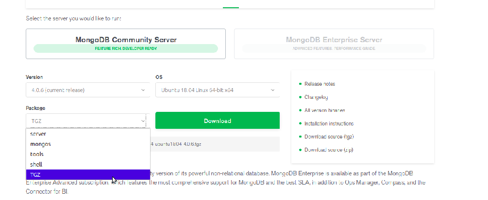 ubuntu mongodb配置文件 ubuntu下载mongodb_数据库