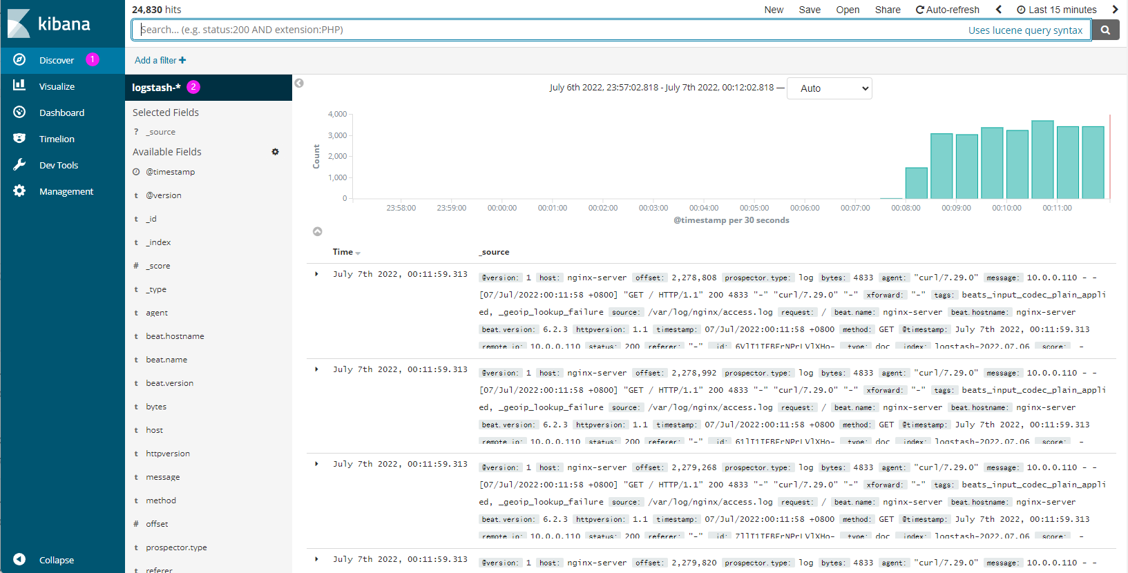 elk分析查看mysql日志 elk处理日志_数据库_10