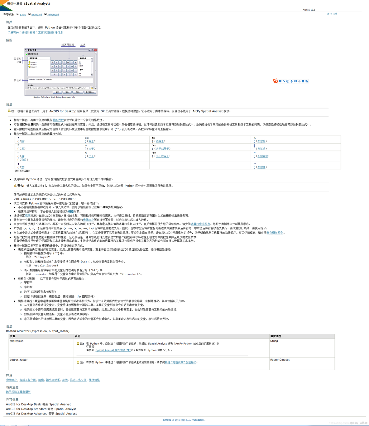 python arcpy获取栅格影像波段数 arcpy栅格计算_算法