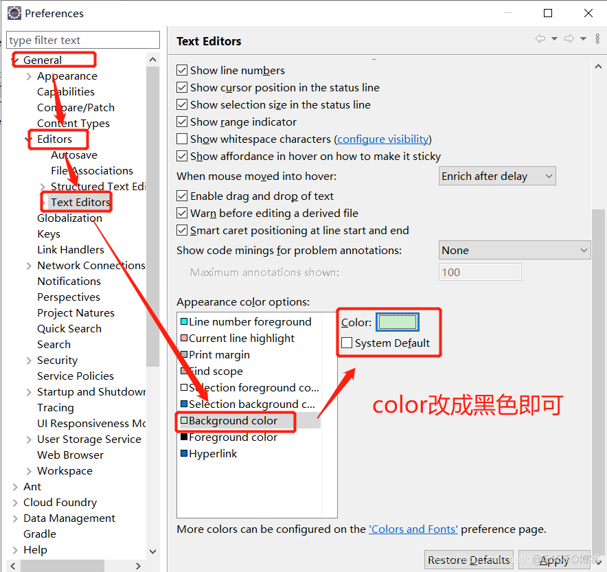 java Color合适的背景色 javaeclipse背景色_字符串_06