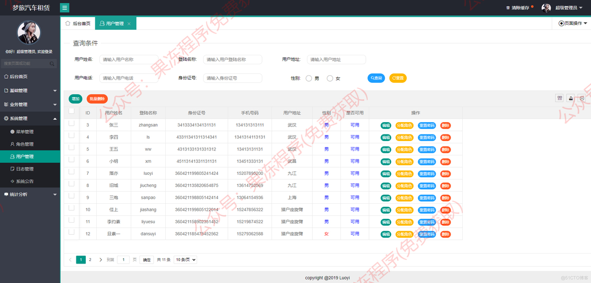 基于SSM的汽车租赁管理系统_项目源码_07