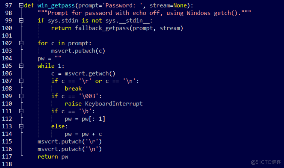 python的getpass模块输入错误密码会如何 python getpass_换行符_05