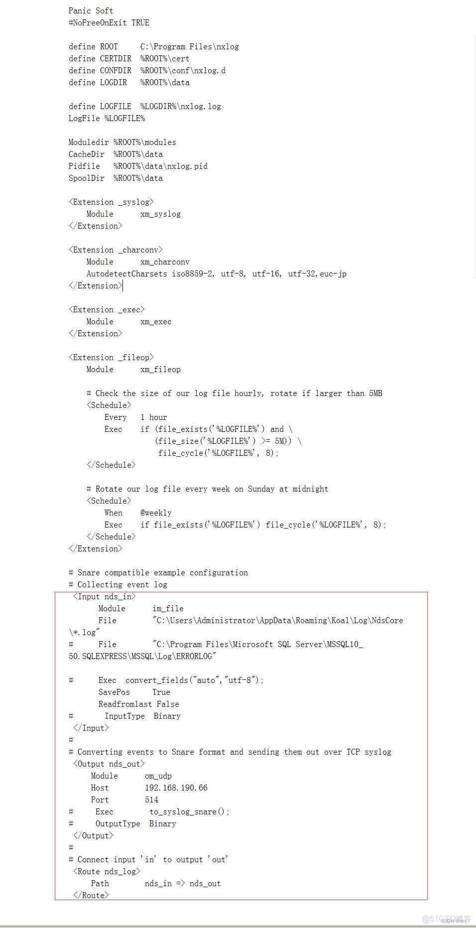 syslog发送java应用日志 发送syslog日志到服务器_mysql_10